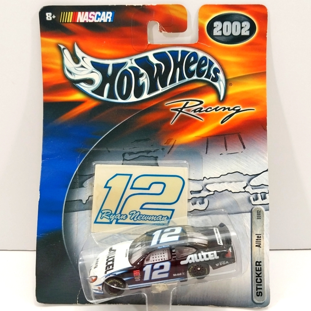 Hot Wheels Racing 2002 Sticker Series #12 R Newman ALLTEL New #N009